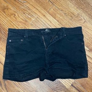 Black short shorts